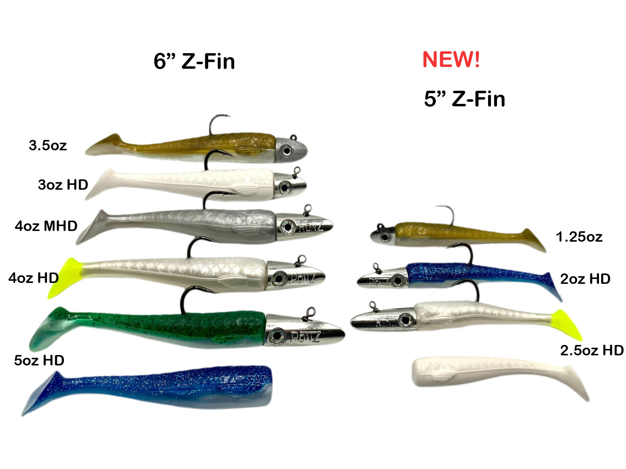 Z-FIN Big Game Series HD Rigged - RonZ Lures